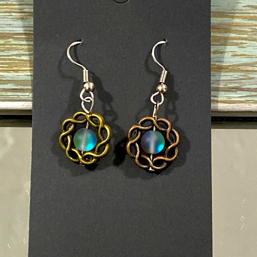 Celtic mermaid earrings